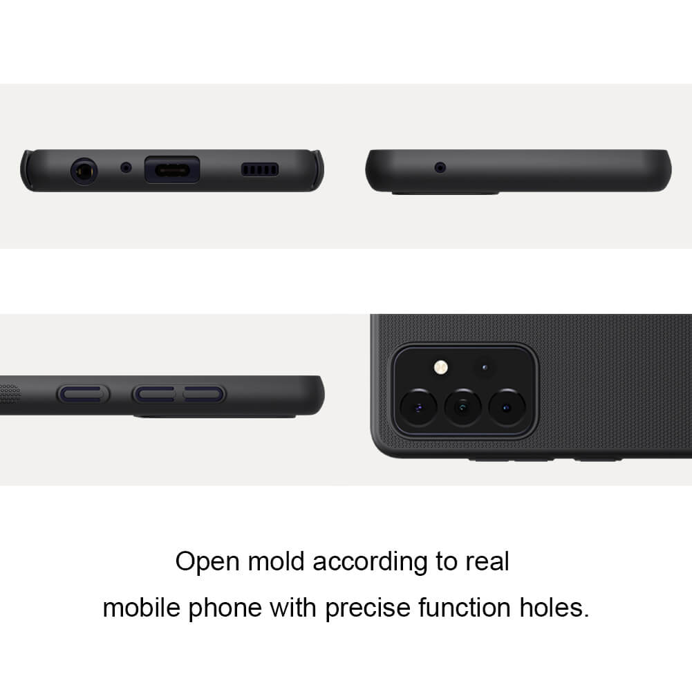 Ốp lưng dành cho Samsung Galaxy A72 chính hãng Nillkin Frosted Shield dạng sần - Hàng nhập khẩu