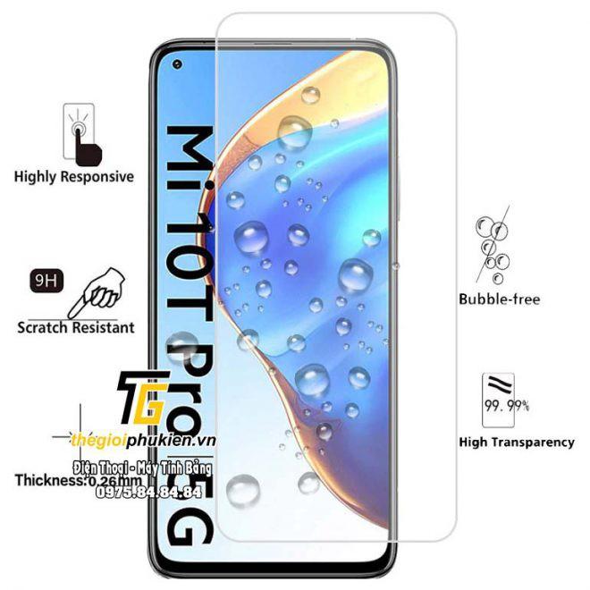 Tấm dán kính cường lực Xiaomi Mi 10T Pro hiệu Glass Pro - Không full màn hình