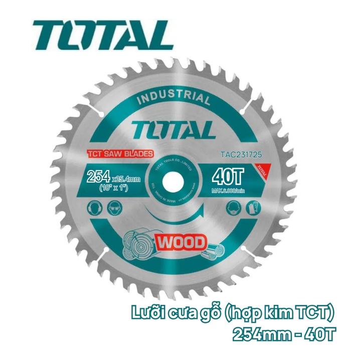 LƯỠI CƯA GỖ (HỢP KIM TCT) TOTAL TAC231725 - HÀNG CHÍNH HÃNG
