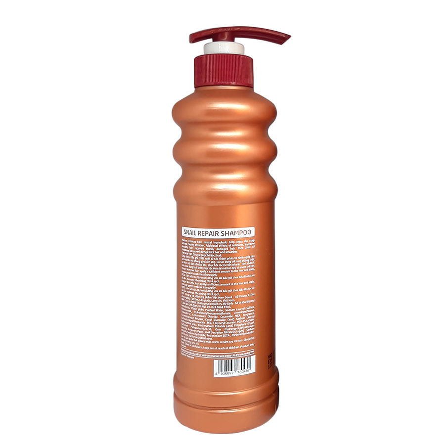 Dầu Gội Siêu Phục Hồi &amp; Lưu Hương Sophia Profesional Snail Repair Shampoo Hàn Quốc 500ml tặng kèm móc khoá