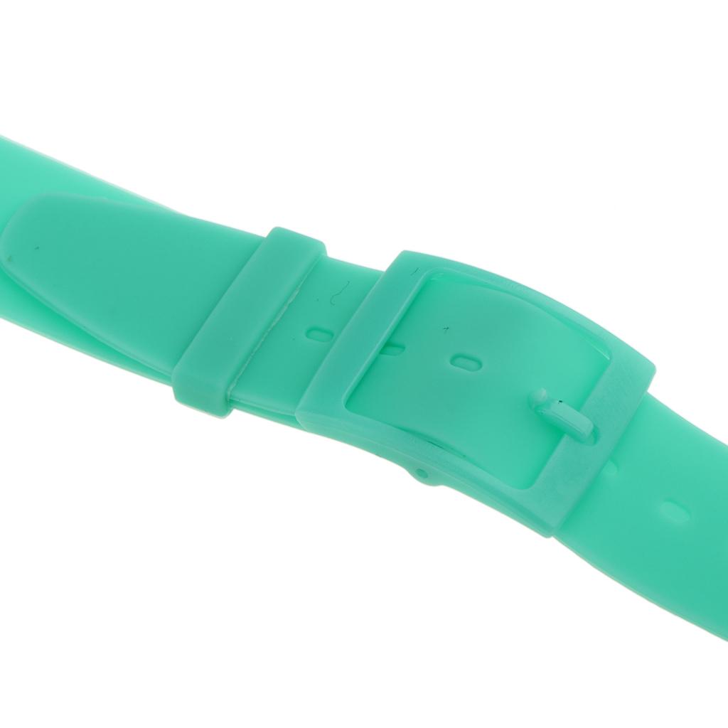 16mm Replacement Soft Silicone Rubber Sports Watch Band Bracelet for Smart Watch