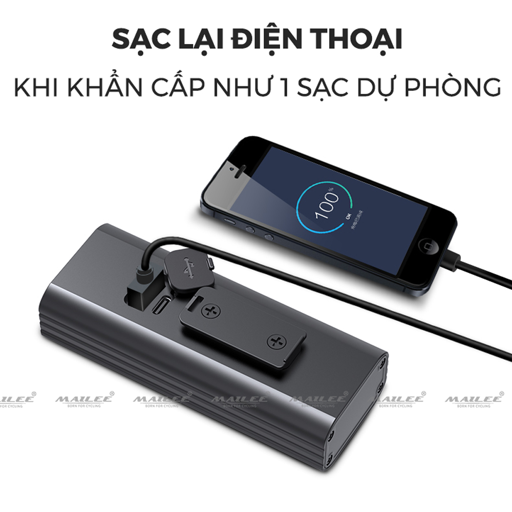 Đèn Pha Xe Đạp Chiếu Sáng Cao Cấp Chống Nước BC30/FX4 Gắn Ghi-Đông Siêu Sáng Sạc Điện Type-C Có Đồng Hồ Hiển Thị Thời Gian Lượng Pin Có Hỗ trợ Sạc Khẩn Cấp - Mai Lee