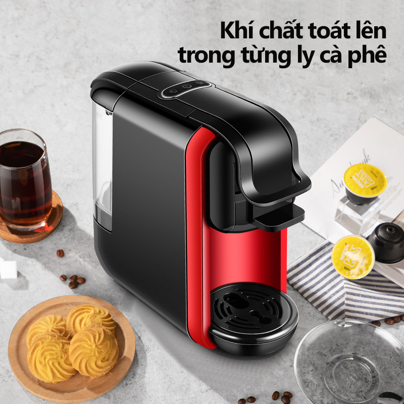 Máy pha cà phê 3 trong 1 , bột cà phê nhanh chóng tiện lợi Chức Năng Pha Espresso, Tạo Bọt Sữa -Hạn bảo hành 3 tháng