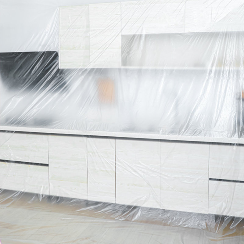 Màng bọc nilon che bụi đa năng, che phủ, ngăn bụi, chống ẩm mốc, giữ mới, bảo vệ nội thất,che chắn sơn, sơn nội thất, nilon bọc hàng, chắn sơn oto, có 1 đầu dán