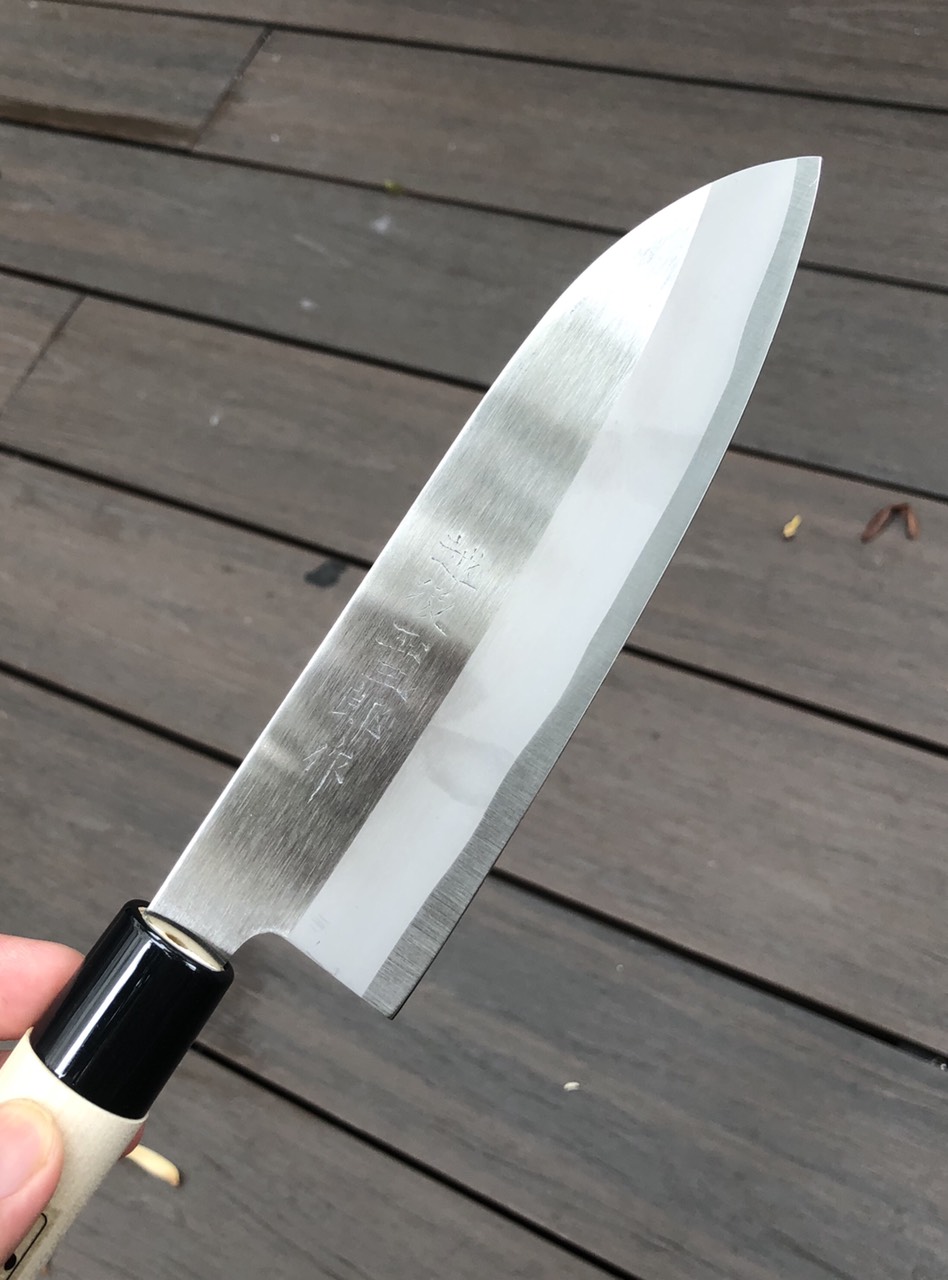 Dao Bếp Nhật Bản KATAOKA Tamasaburo Santoku 165mm | Thái Đa Năng - Thép Không Gỉ Carbon Cao