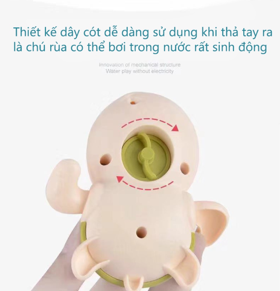 Set 3 rùa tập bơi siêu ngộ nghĩnh