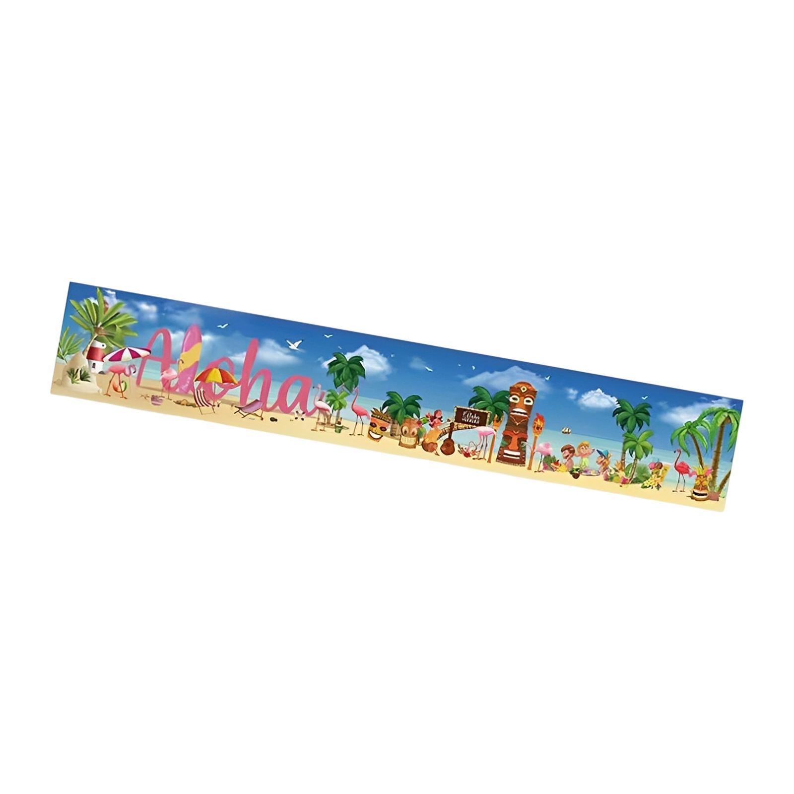 Luau Party Decoration, Beach Aloha Backdrop Banner, Hawaiian Theme Birthday Party Supplies, Summer Flamingo Baby Shower Decoration