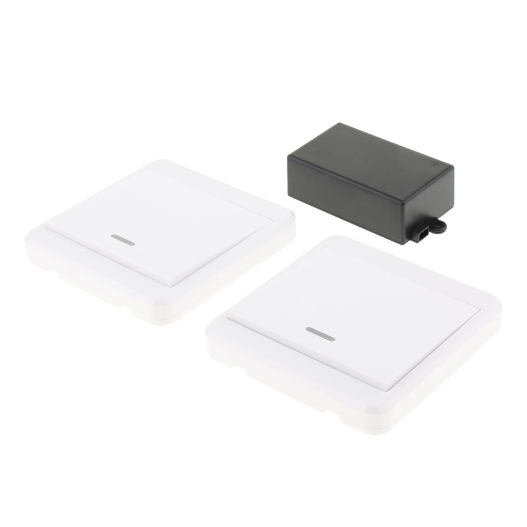 2Pcs AC 85-250V 1 CH Remote Control Switch Home Light Lamp Controller 433MHz