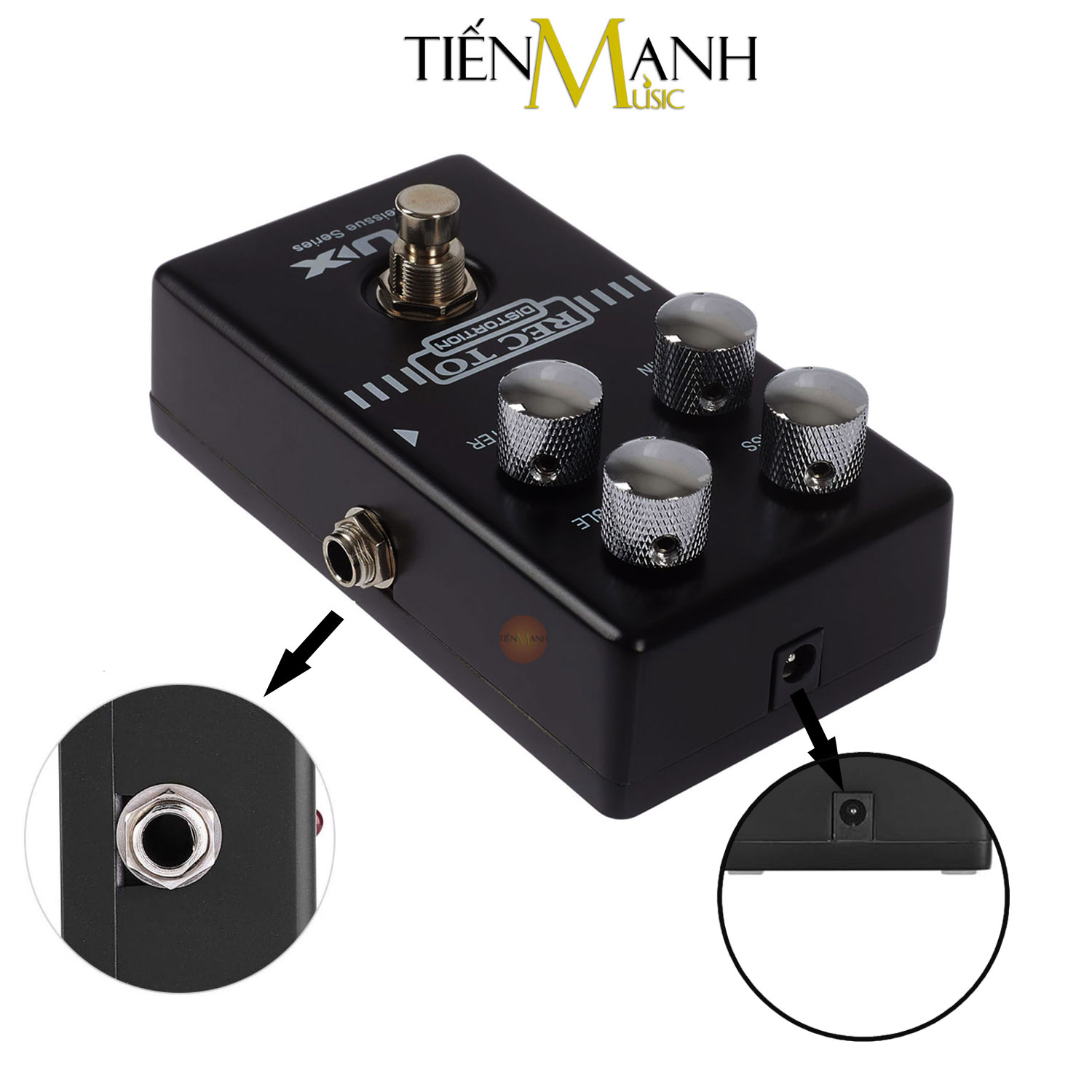 Phơ Đàn Guitar Nux Distortion - Bàn Đạp Bộ Phá, Méo Tiếng Fuzz Pedals RECTO REC TO Hàng Chính Hãng