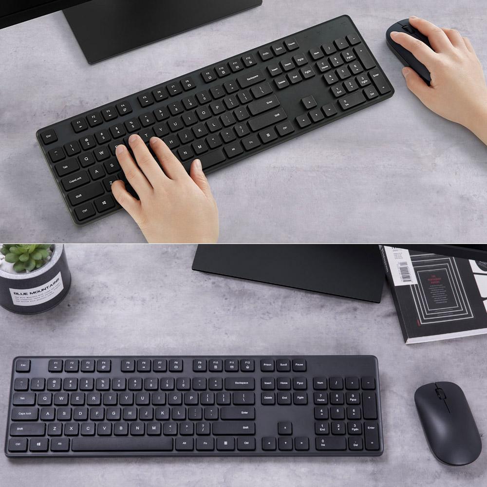 Xiaomi Mi Wireless Mouse Keyboard Set 2.4GHz 1000DPI Portable Mouse 104-key Keyboard Office Computer Tool WXJS01YM