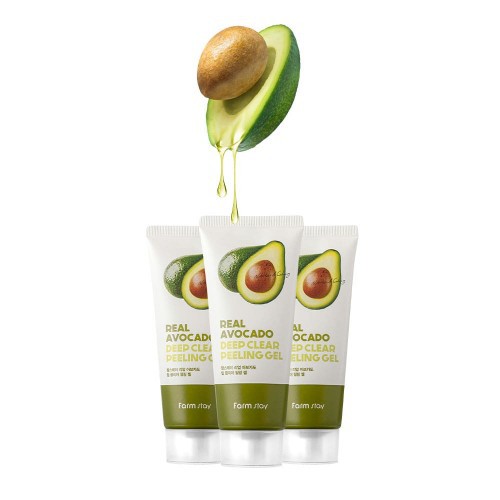 Tẩy Tế bào chết Farmstay Real Avocado Deep Clear Peeling Gel (tuýp/100ml)