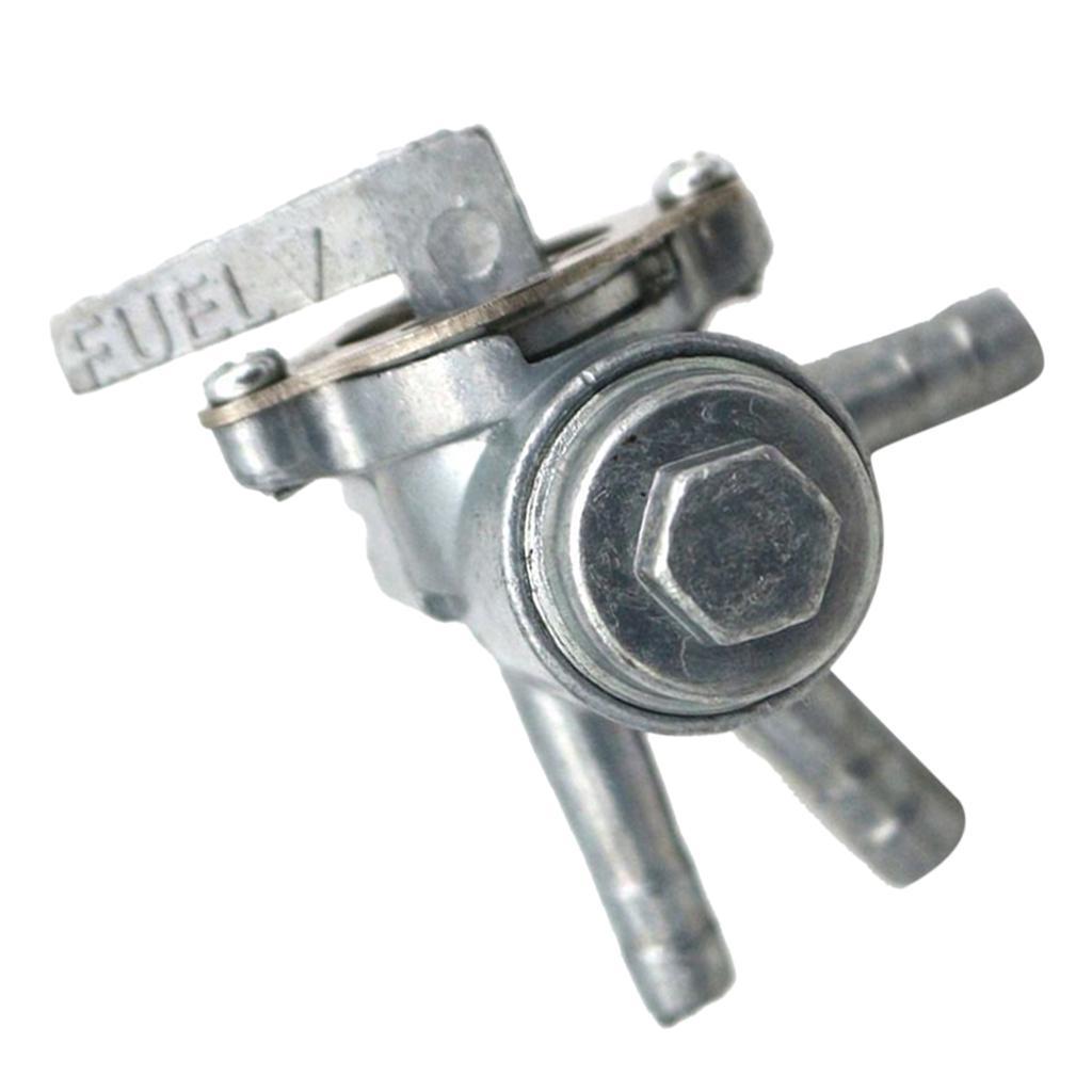 4pcs 3 Way Petcock Fuel Tank Shut Off Valve for ATV Motorcycle Dirt Bike