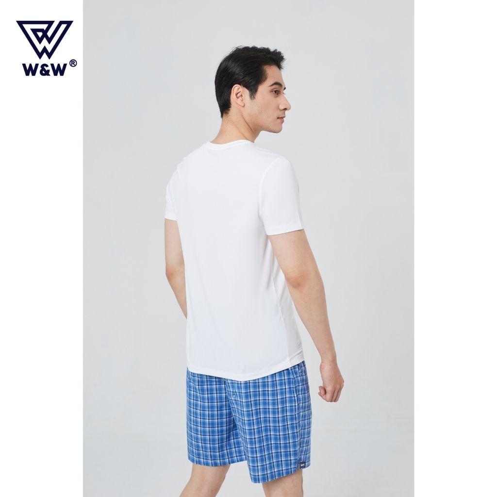 Áo Tshirt Nam Tay Ngắn W&amp;W Chất Vải Coolmax Cao Cấp, Thoáng Khí, Đanh Mịn Thoải Mái Trong Mọi Hoạt Động WTS56R