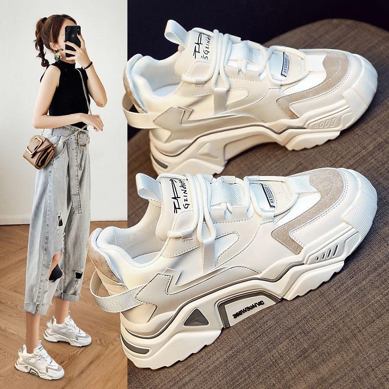 Giày thể thao độn đế 6cm, sneaker nữ cao cấp, phong cách Hàn Quốc, hot trend, đi học, đi chơi, đi làm