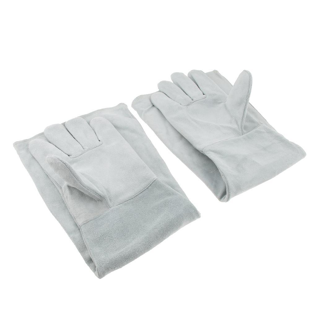 Welding Gloves Heat/ Fire Resistant Industrial Leather Gloves 1 Pair