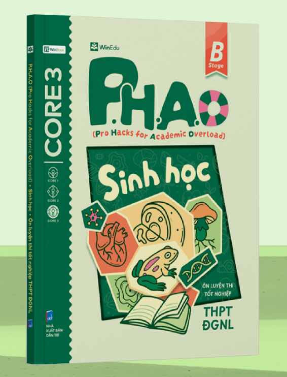 Sách - P.H.A.O Sinh Học Ôn Luyện Thi Tốt Nghiệp THPT, ĐGNL