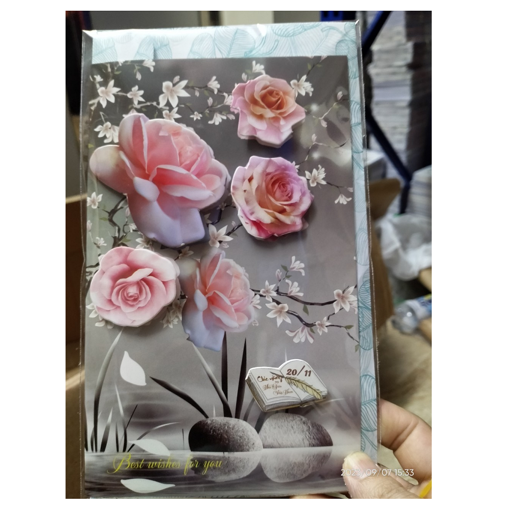 Combo 5 Thiếp 20/11 in nổi 3D loại to