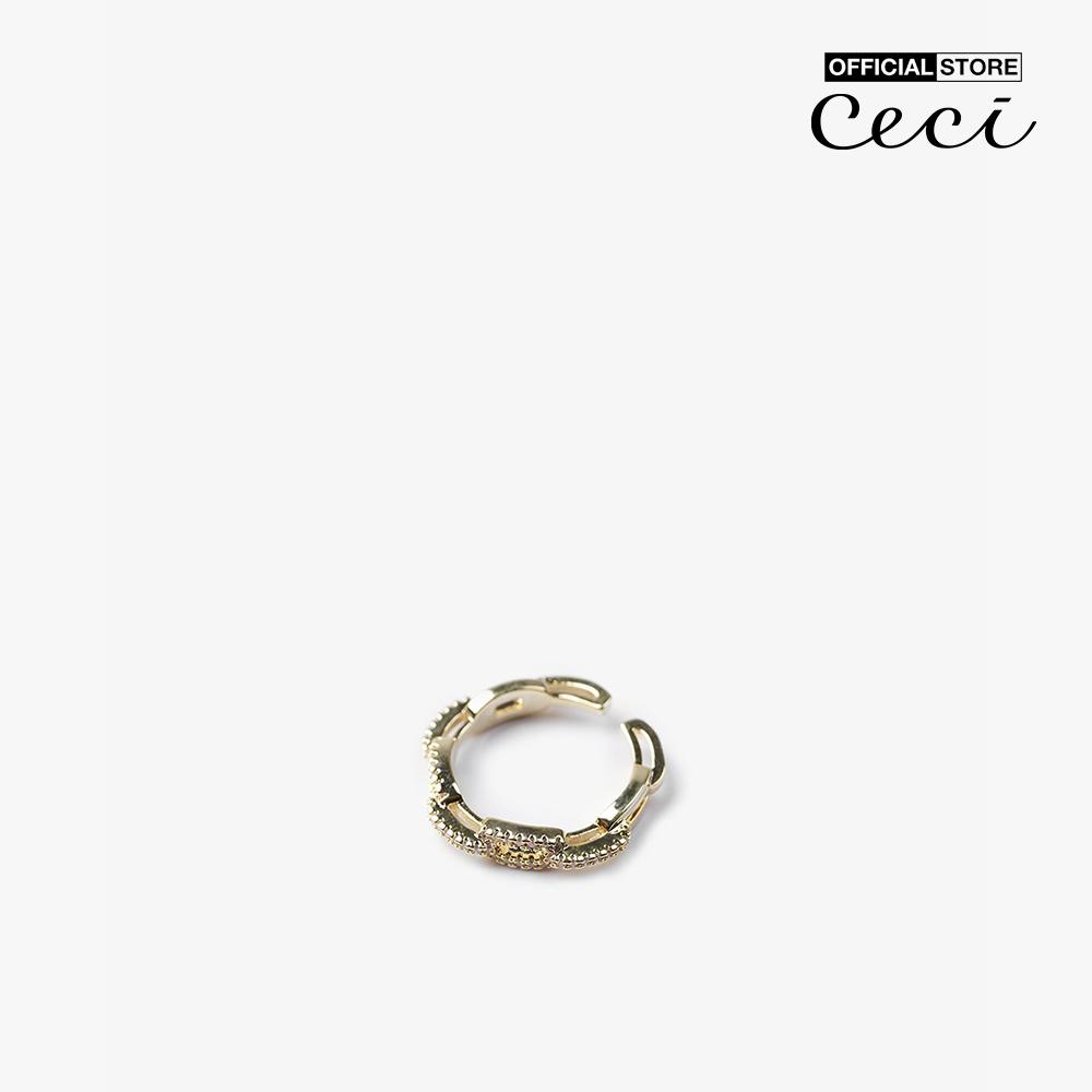 CECI - Nhẫn nữ đính đá dạng hở độc đáo CC2-01000096-27