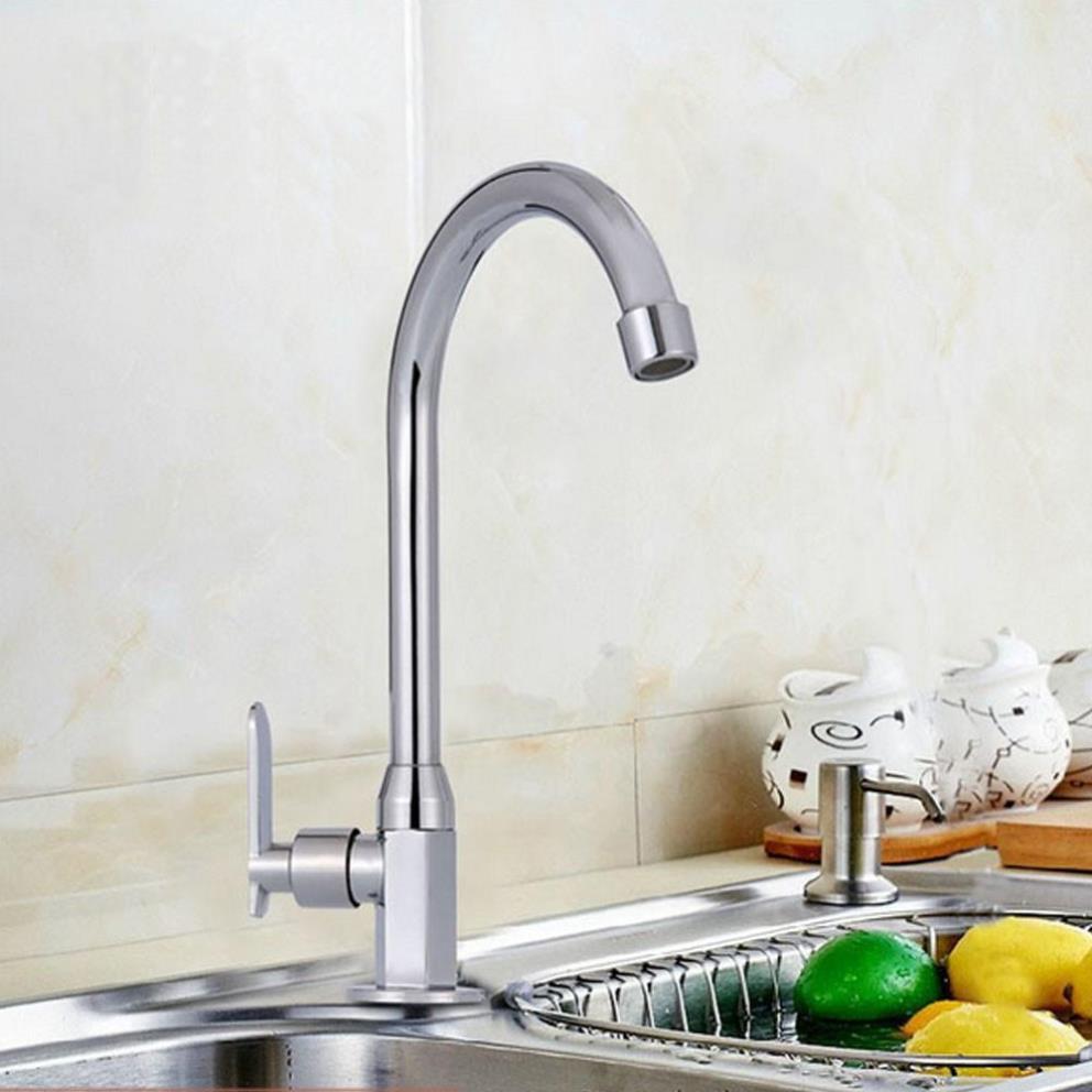 Vòi nước bằng thép không gỉ thiết kế hiện đại dành cho bồn rửa chén 206806
