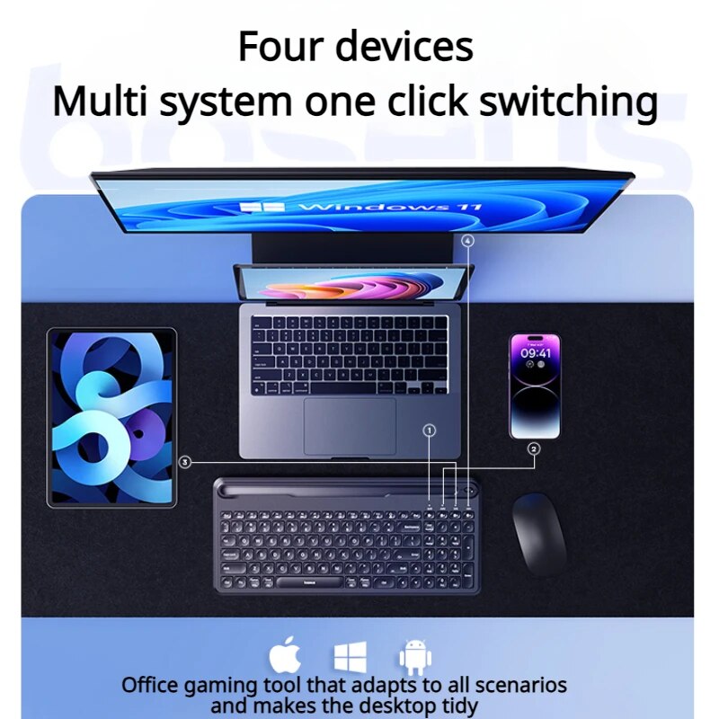 Bàn Phím Không Dây CN-Baseus K03 Ultra-thin Wireless Keyboard (Hàng chính hãng)