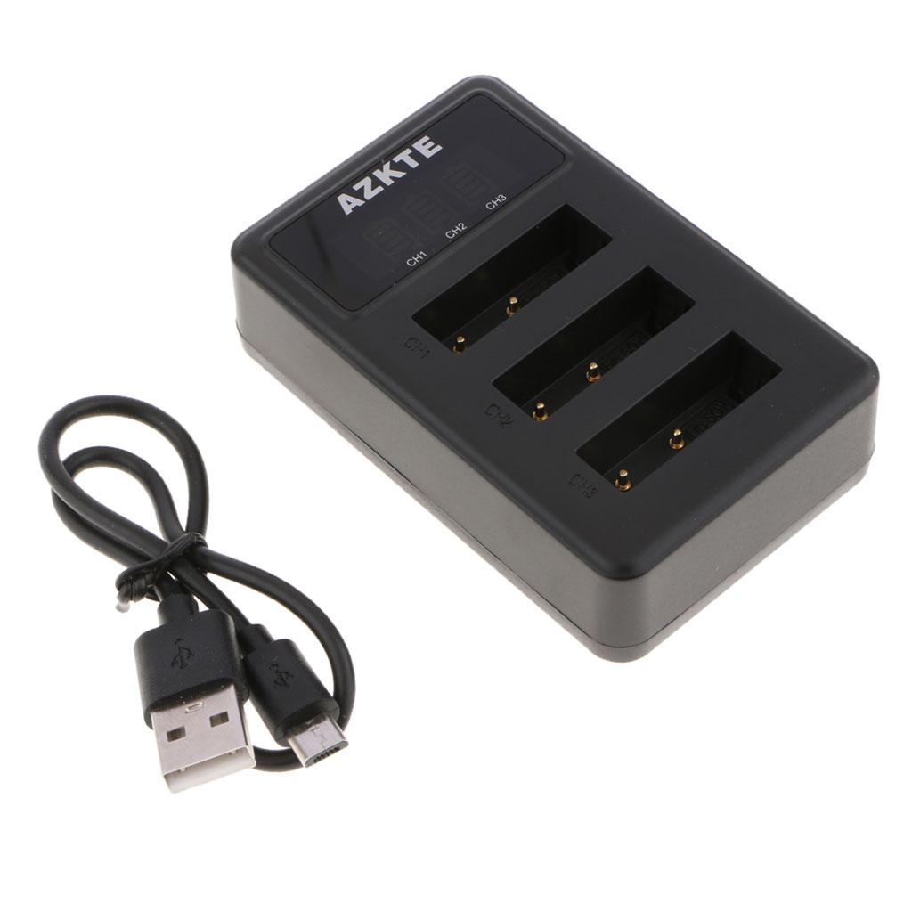Triple USB Charger Cradle NP- Battery for  DSC-RX100/HX300/,
