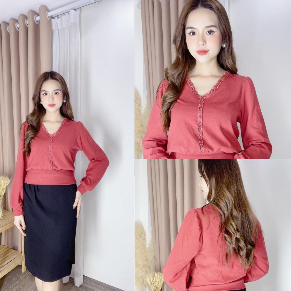 Áo thun nữ rẻ dài tay cotton cao cấp đủ size từ s đến xxl