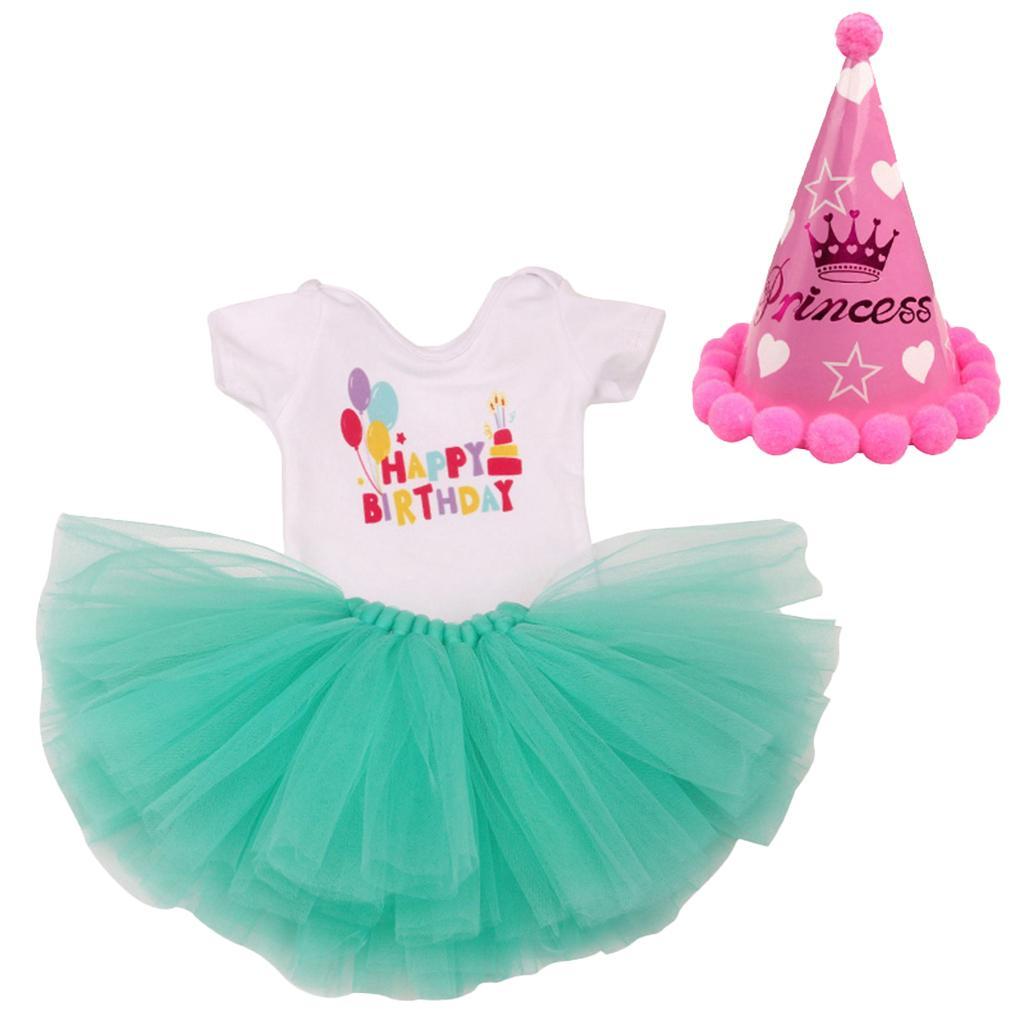 Fashion Birthday Dress & Hat for 18inch Doll Pink