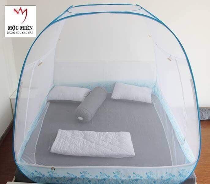 Màn Chụp , Mùng Chụp Cao Cấp Mộc Miên Đỉnh Rộng - Kích Thước 1,6mx2m - 1 cửa  ( video , hình thật )