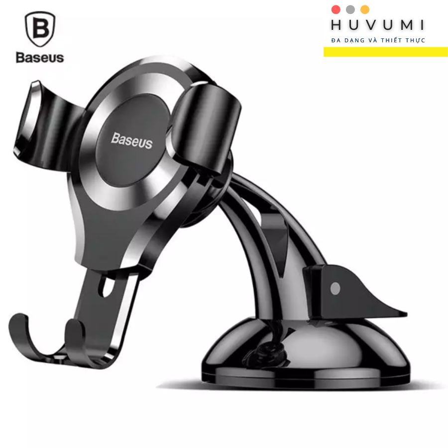 [Hàng Chính Hãng] Bộ đế giữ điện thoại dùng trong xe hơi Baseus Osculum Type Gravity Car Mount (Hút chân không, Gắn Táp lô xe) LV374