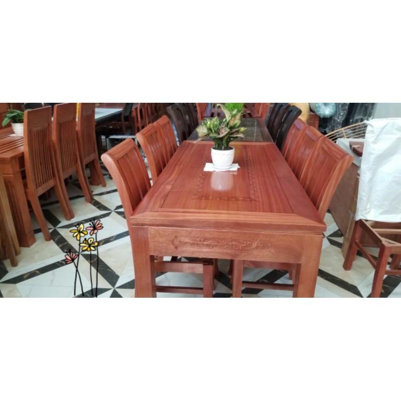 Bàn ghế ăn bằng gỗ xoan đào tự nhiên 100% (hàng kỹ)