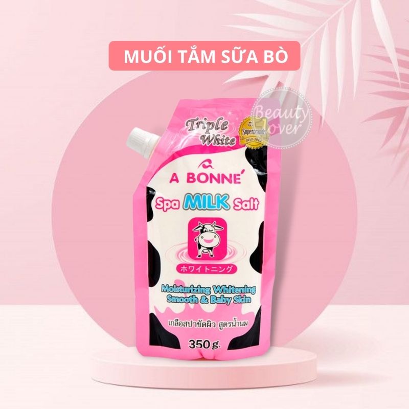 Muối Tắm Sữa Bò Thái Lan A Bonne 350g, Tẩy Tế Bào Chết Body, Dưỡng Trắng Da