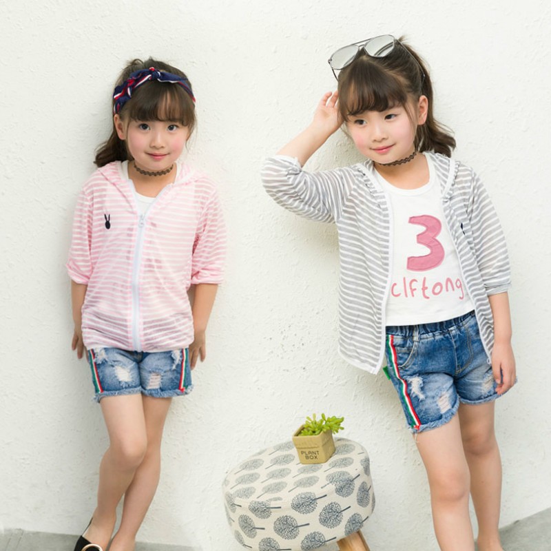 Áo khoác mùa hè siêu mỏng siêu thoáng mát các size cho bé từ 2 đến 8 tuổi