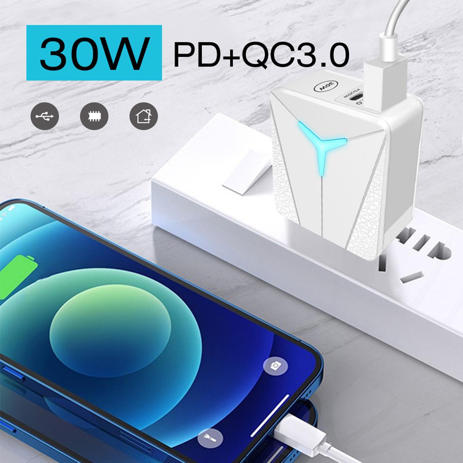 Phone Charger Plug Portable PD 20W .0 Converter for Home Use Travel