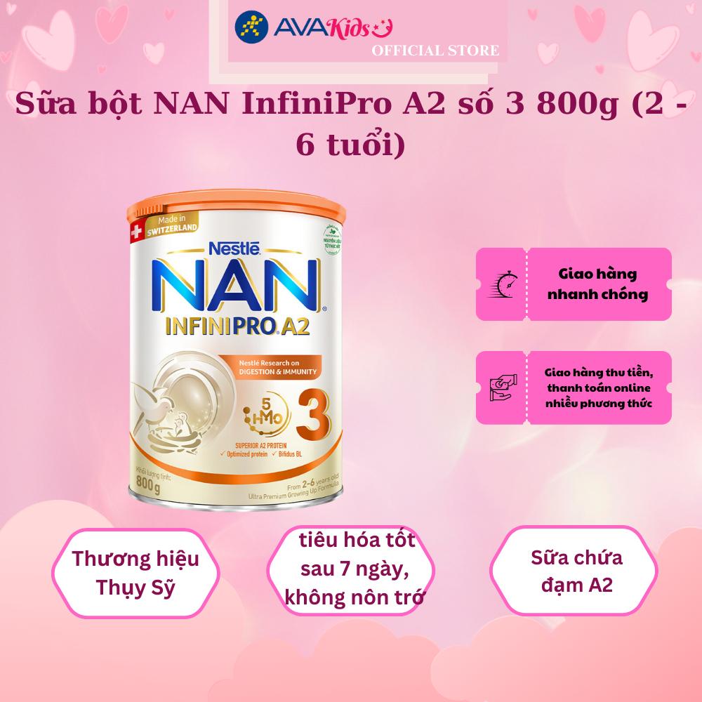 Sữa bột NAN InfiniPro A2 số 3 800g (2 - 6 tuổi)