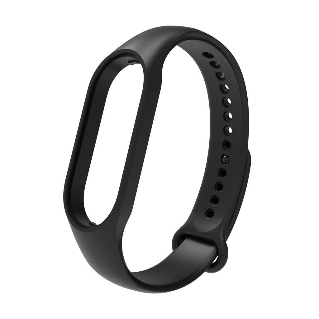 Dây Đeo Thay Thế Dành Cho Vòng Đeo Tay Thông Minh Xiaomi MiBand 7 Dẻo TPU MÀU ĐEN - Hàng chính hãng