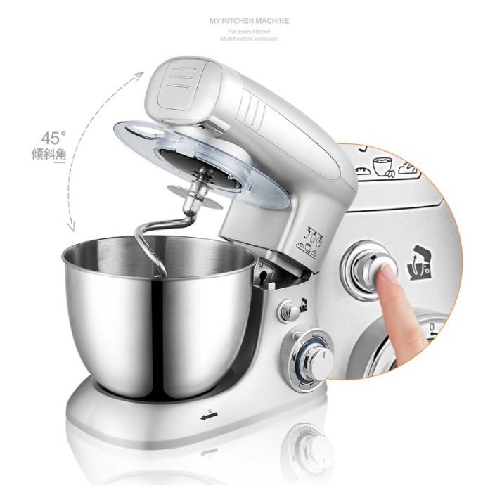 Máy nhào bột xay thịt xay sinh tố 3in1 Silver Multi 1000W - Hàng cao cấp - AsiaMart88