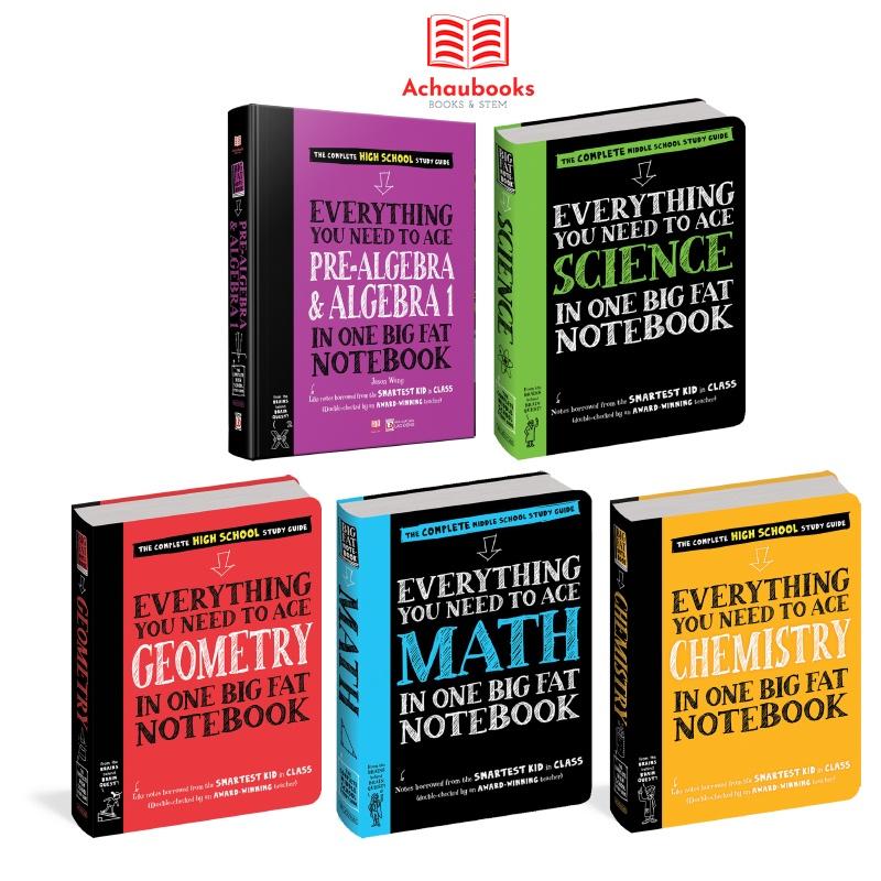 Sách Everything You Need To Ace Study, Big Fat Notebook ( Combo 5 cuốn )