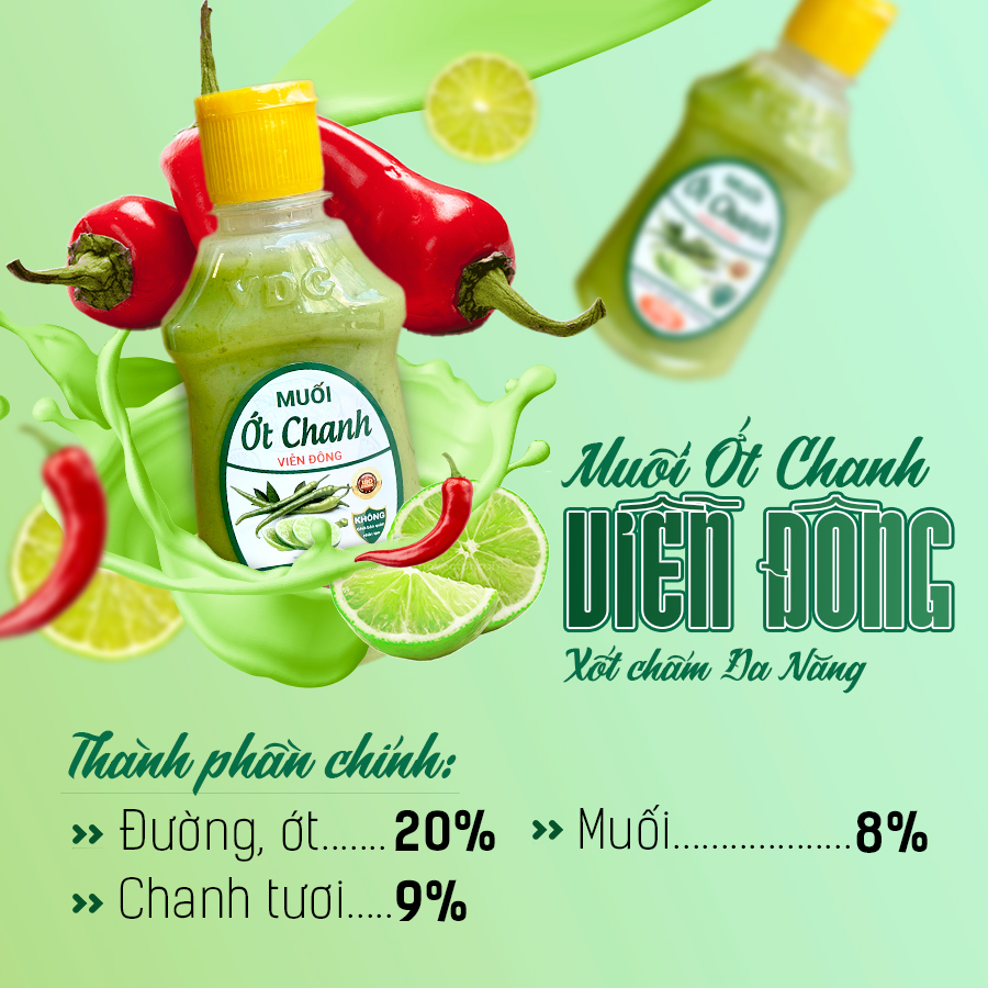 Muối ớt chanh Viễn Đông 300g (Xốt chấm)-cay nồng đậm đà chấm gà, hải sản, đồ nướng BBQ