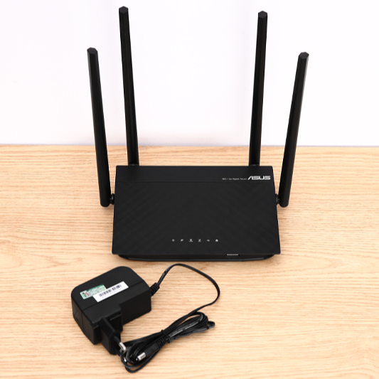 Bộ Phát Sóng Wifi Router Chuẩn AC1300UHP Băng Tần Kép Asus AC1300 Đen - Hàng chính hãng