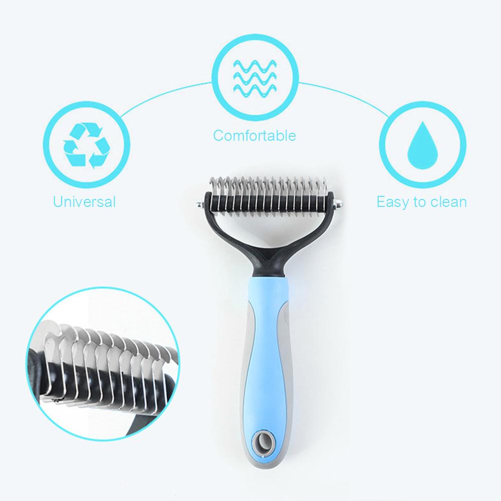 Lược Gỡ Rối Lông Cao Cấp 2 Mặt Cho Thú Cưng Chó Mèo