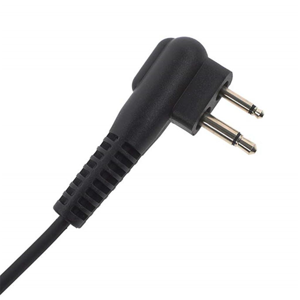 5pcs 2-PIN PTT Mic Acoustic Tube Earpiece Headset For Two