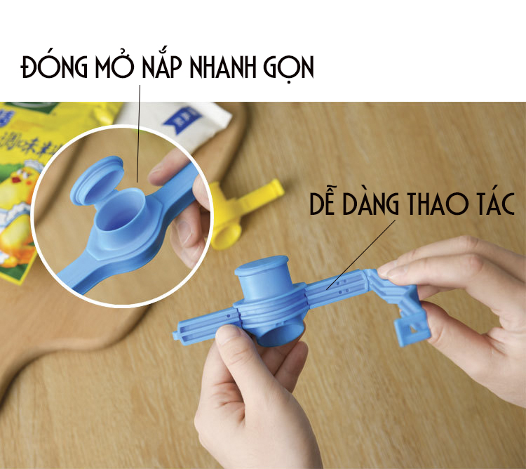 Combo 4 Dụng cụ Kẹp Niêm Phong Túi Đựng Thực Phẩm Tiện Lợi