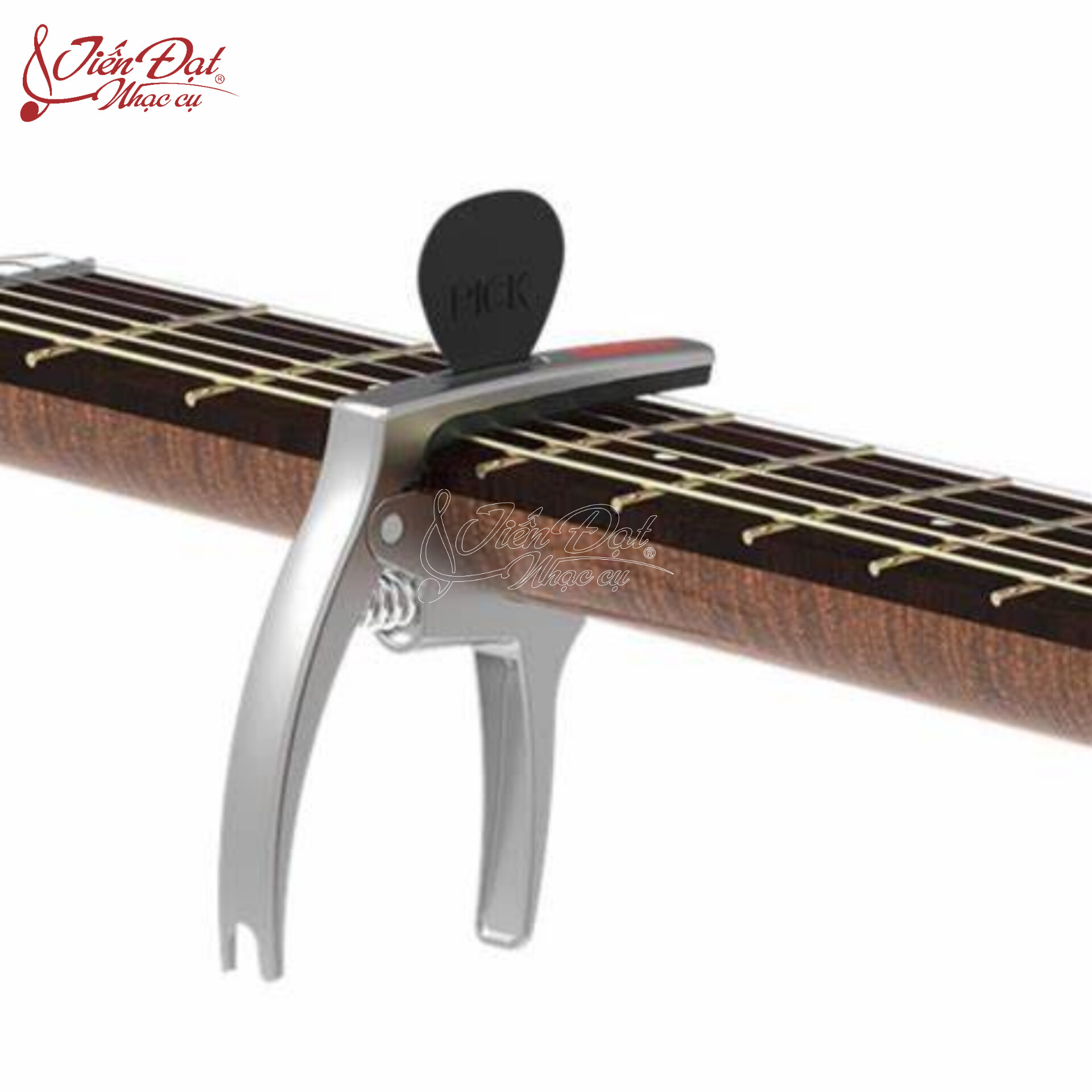 Capo Đàn Guitar Acoustic, Electric Đa Năng 3in1, Có Ngăn Đựng Pick, Nhổ Chốt Đàn Galux GC-500A