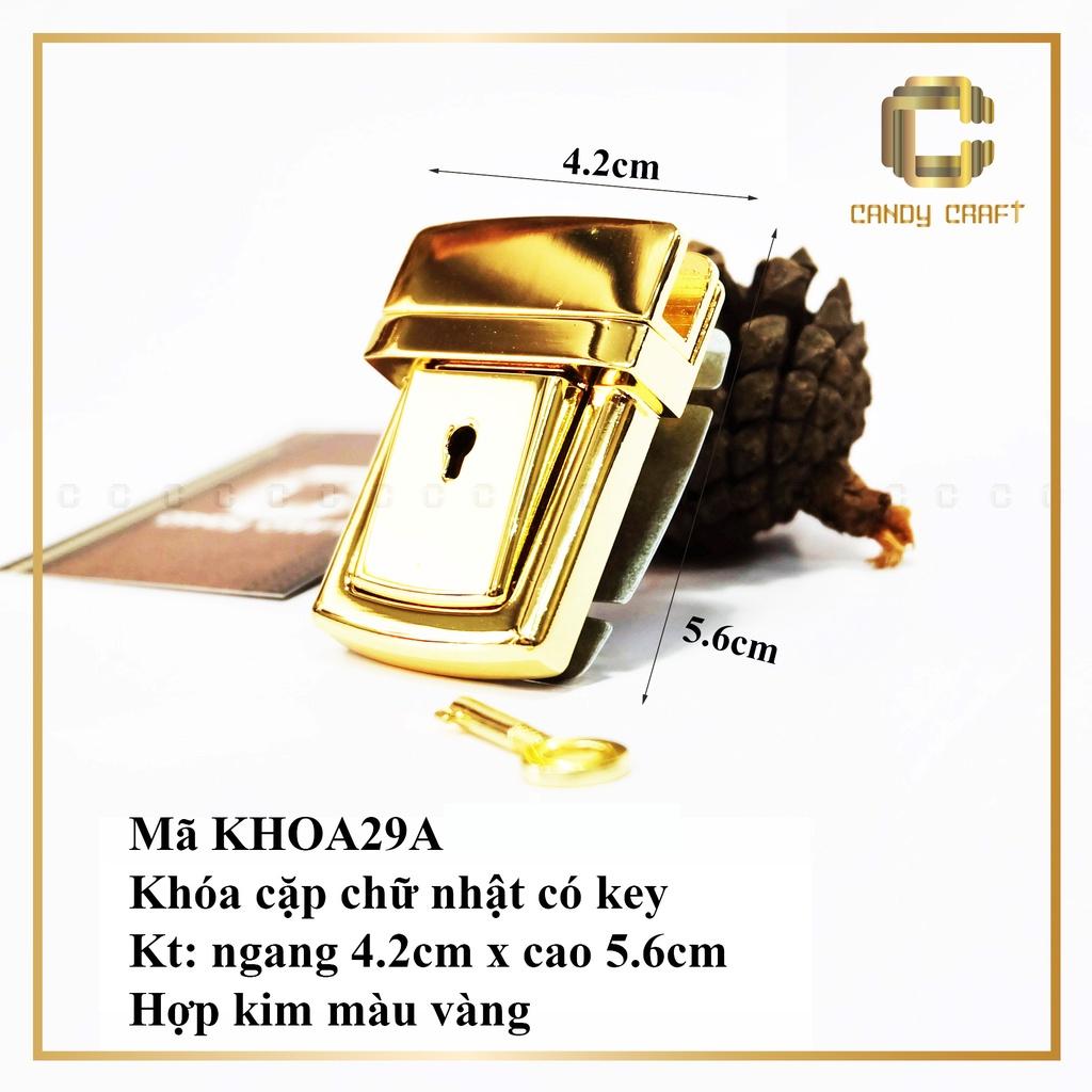 Khóa sập chữ nhật 4.2cm