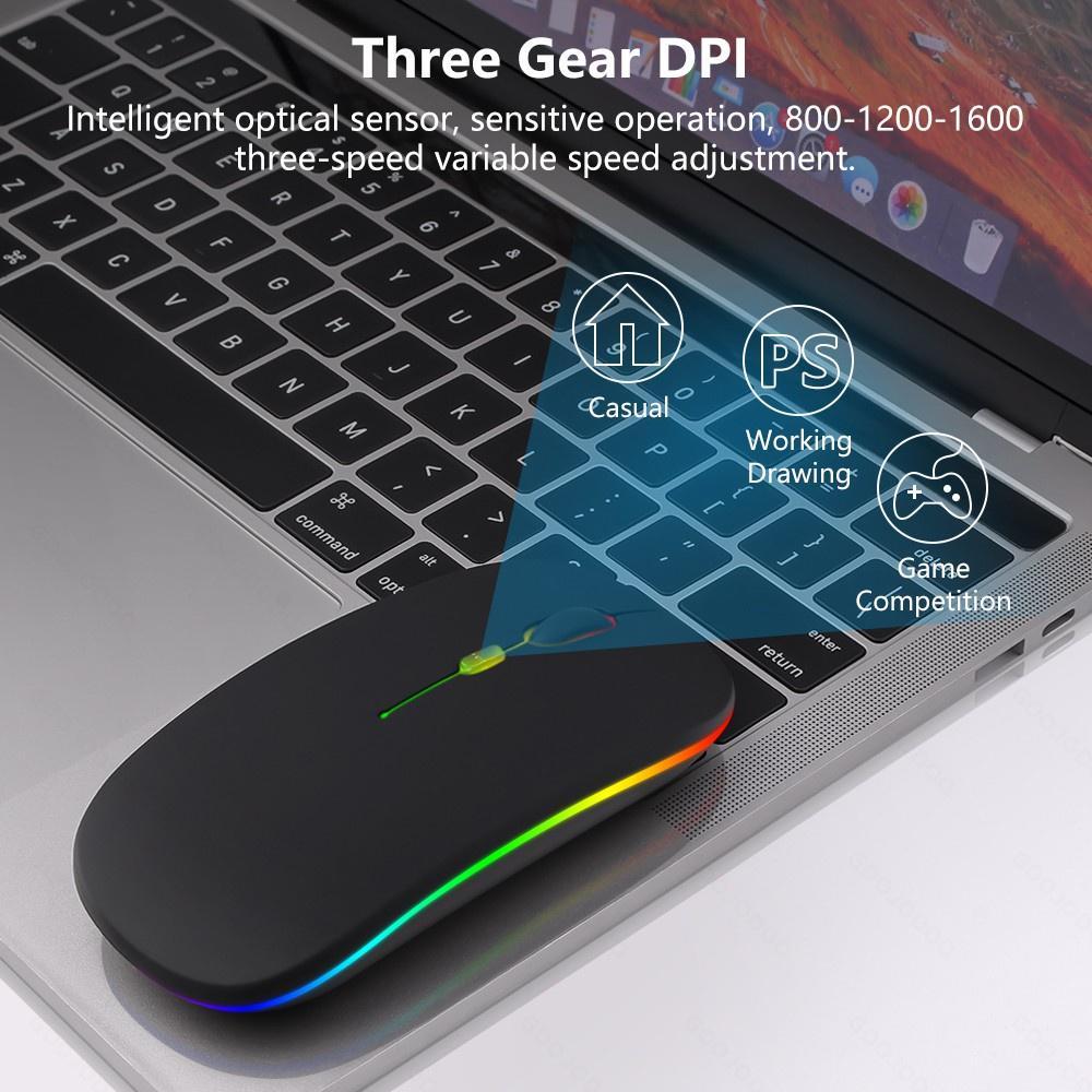 Chuột quang không dây 2.4Ghz có đầu nhận tín hiệu dành cho máy tính