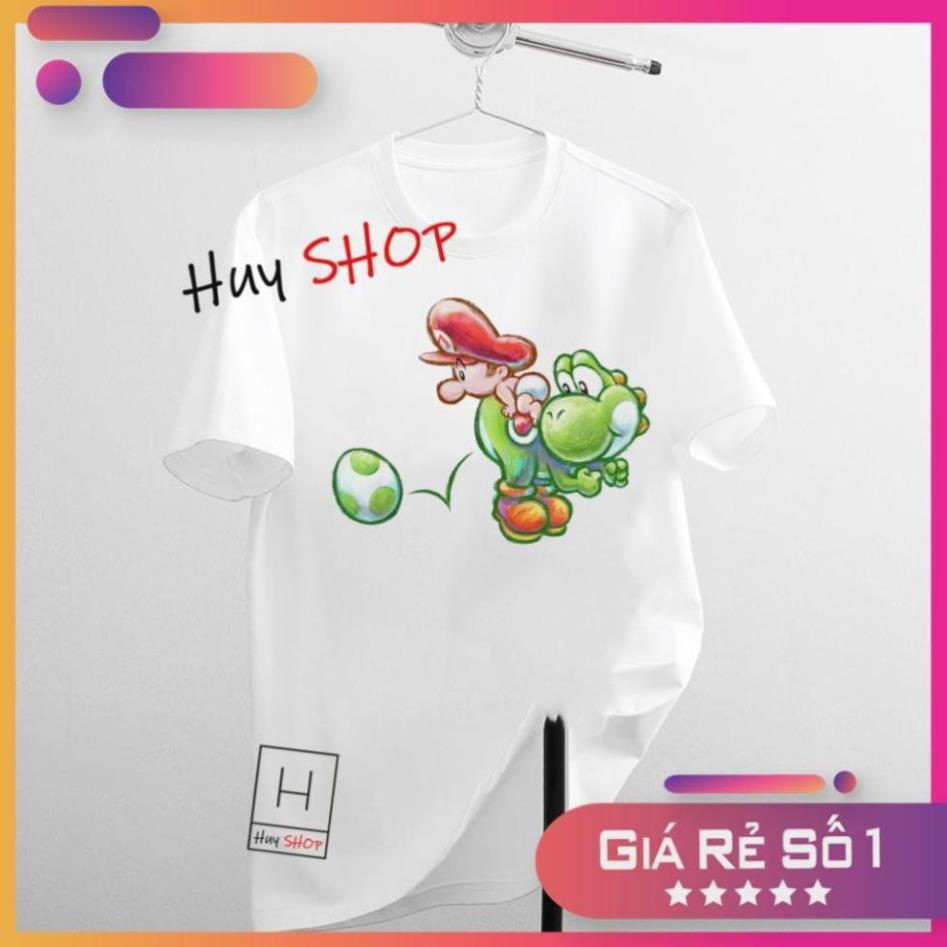 Áo thun Mario Cute dễ thương - Áo thun Hàn Quốc Unisex - Áo thun tay lỡ - Áo thun cặp đôi - Áo thun Hàn Quốc 735