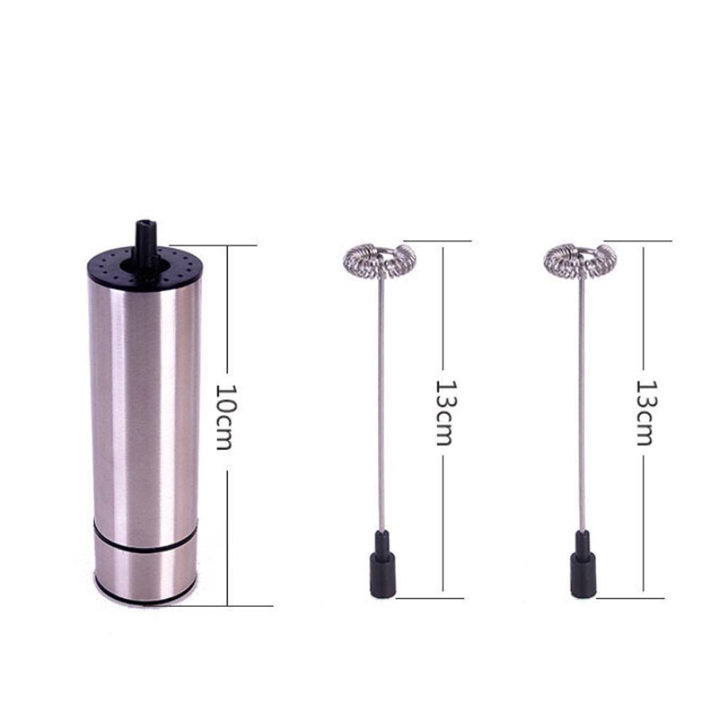 Double Spring Whisk Coffee Electric Milk Frother Egg Beater Kitchen Stirrer