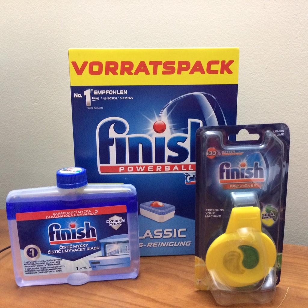 Combo muối rửa bát Finish 1,5kg + viên rửa bát Finish 85 viên + Nước làm bóng finish 750ml