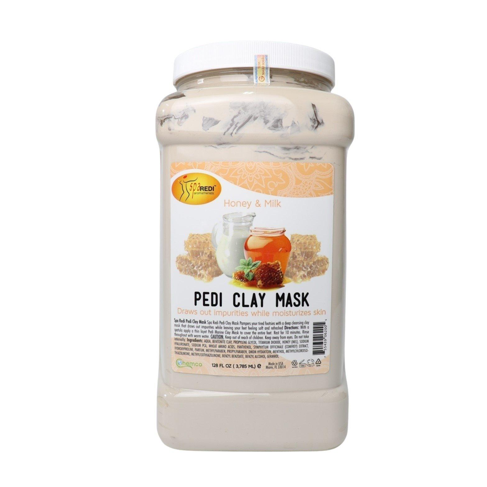 Măt nạ đất sét Pedi Clay Mask mùi Sữa Mật Ong 3785 ml