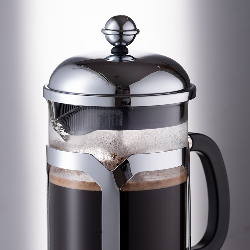 Bình pha French Press thuỷ tinh khung inox Jinmeilai